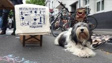 Gestalte deine Stadt #tdgl2015 Hund Fahrrad Straße Freiraum Plakat Köln